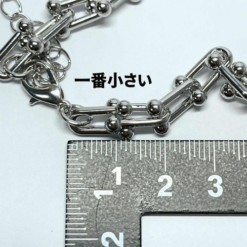 【高品質】BIGサイズ U字フック ハードウェア ネックレス グラジュエイテッド 高品質】BIGサイズ U字フック ハードウェアネックレス グラ