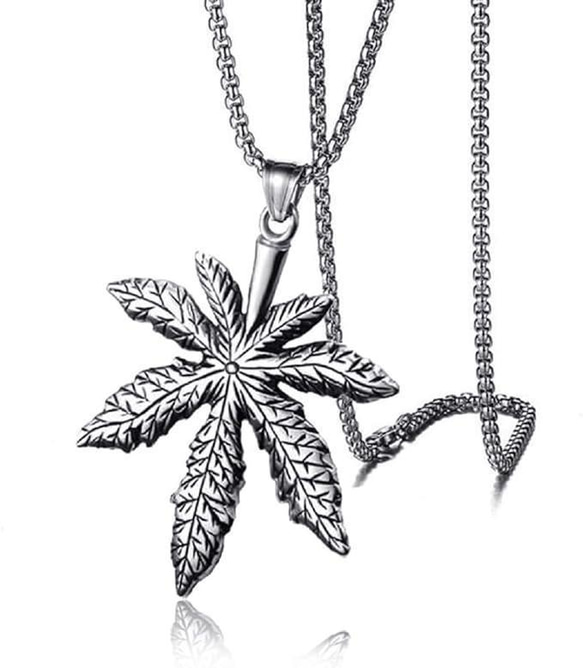 マリファナ ネックレス シルバー 大麻 アクセサリー ネックレス マリファナ ネックレス シルバー 大麻 アクセサリー ネックレス