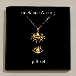 サージカルステンレス スライドボールネックレス リング セット