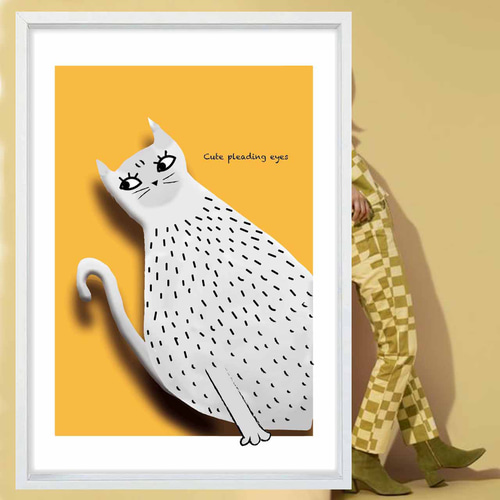 OTTA 手書きイラスト　ポスター　絵　アート OTTA 手書きイラスト ポスター 絵 アート