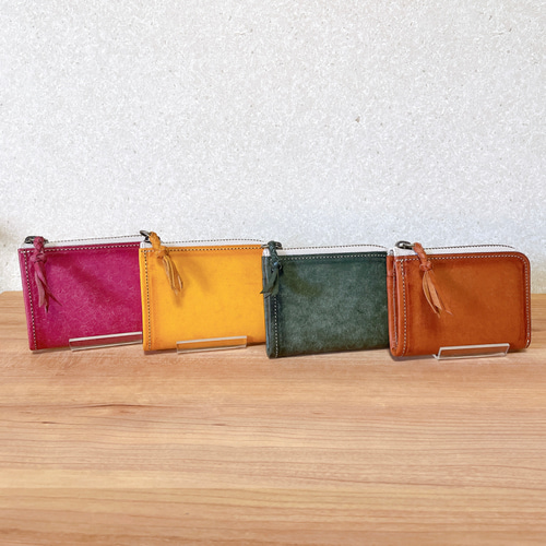 Ⅼ型ファスナーミニ財布 【ブラウン】 その他ミニ財布