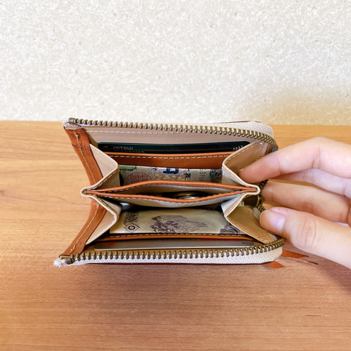 ✳︎お値下げ中✳︎小さめ長財布　長財布　コンパクト　ブラウン 楽天市場】コンパクト 長財布（形状（財布）長財布（ラウンド