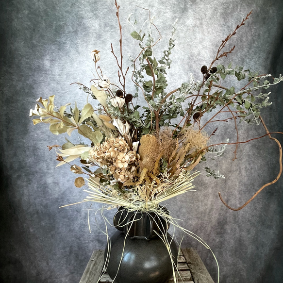 人気】ドライフラワー ブーケ（直径50cm前後）｜ネイティブフラワー