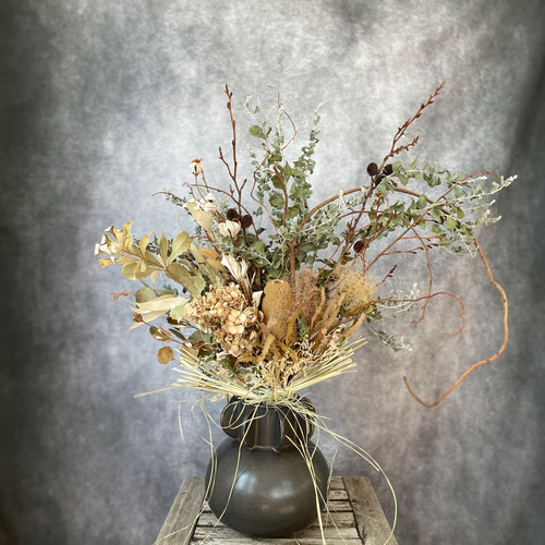人気】ドライフラワー ブーケ（直径50cm前後）｜ネイティブフラワー