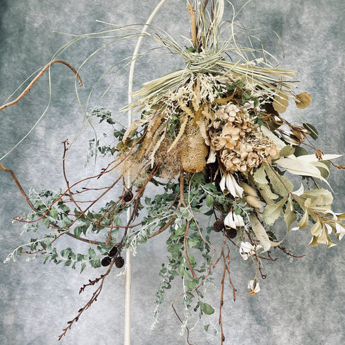 ドライフラワーブライダルブーケ　ネイティブクラシカル ドライフラワーブライダルブーケ ネイティブクラシカル