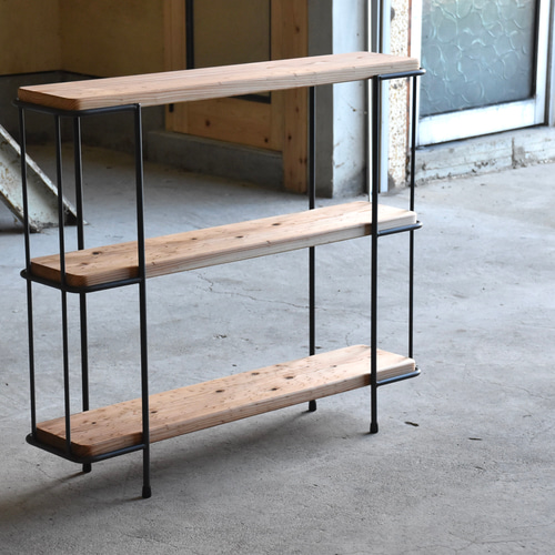 ハンドメイド　ラック　台　シェルフ　家具 ◼️mixt model オープンラック/ストレージシェルフ/飾り棚 H810