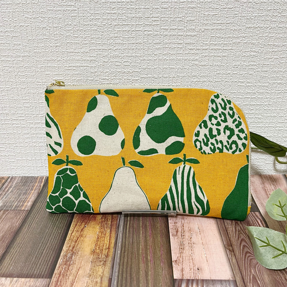 通帳ケース L字ファスナー ポーチ コインケース付き サーモン 長財布 マルチ confianceshop_longwallet2