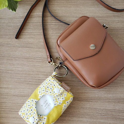 ✳︎✳︎専用✳︎✳︎ポケット付きティッシュケース　花柄コーデュロイ✳︎母made品✳︎ ✳︎✳︎専用✳︎✳︎ポケット付きティッシュケース 花柄コーデュロイ