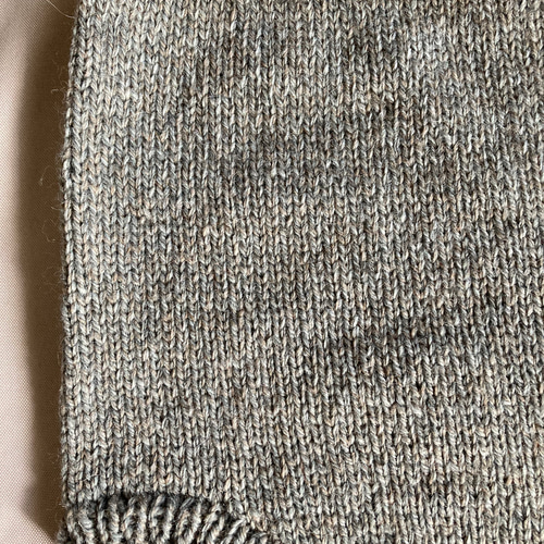 手編み毛糸のパンツ Mサイズ 丈長タイプ メリノウール、アルパカ入り