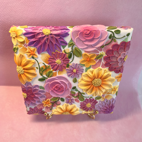 絵画 フラワーアート 花の絵 現代アート アートパネル　花柄　フラワーインテリア テクスチャーアート 絵画 アートパネル フラワーアート インテリア