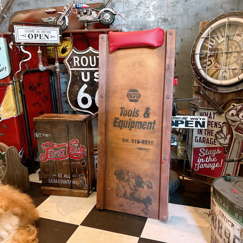 ヴィンテージSnap-on クリーパー寝板 店舗什器 インダストリアル USA製 ヴィンテージSnap-on クリーパー寝板 店舗什器 インダストリアル