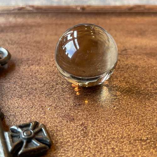 天然石＊スモーキークォーツ(.丸玉、スフィア) その他置物 Majyotte