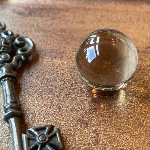 天然石＊スモーキークォーツ(.丸玉、スフィア) その他置物 Majyotte