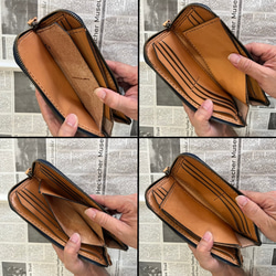 栃木レザー 長財布 名入れ 対応可 本革 手縫い ギフトBOX付 プレゼント Polilavo 2枚目の画像