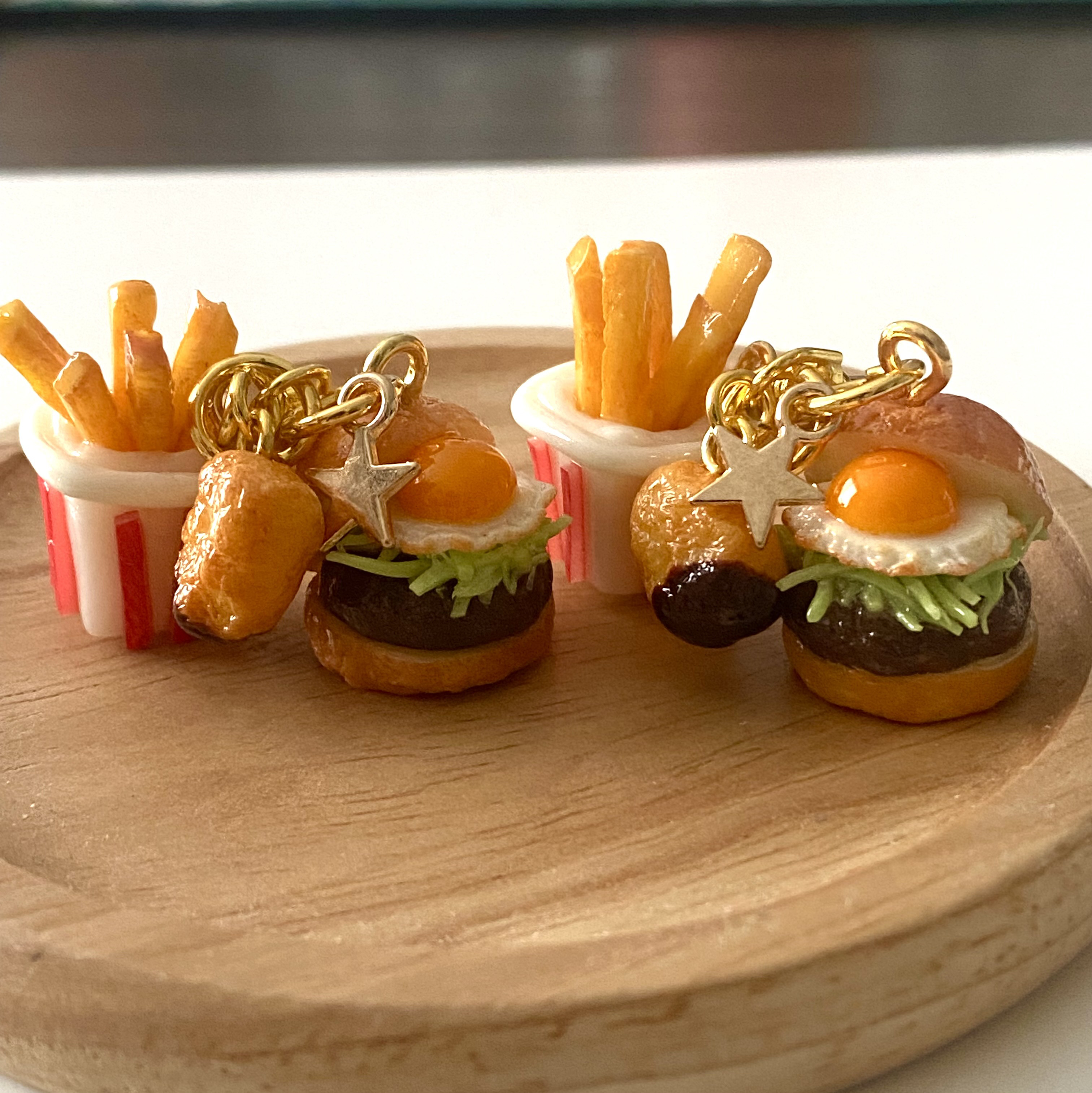 ♡チキン南蛮バーガーCookie♡こぶた　チャーム　フェイクフード ♡チキン南蛮バーガーCookie♡こぶたチャームフェイクフード