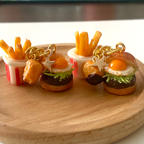 ハンバーガー ポテト チキンナゲット フェイクフード 食品サンプル