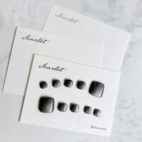 サイズ指定可！自由サイズ(例.80×120【ネイルチップ台紙／アクセサリー台紙】 両面仕様・送料込み♥︎】ネイルチップ台紙製作します☆名入れ・色かえ