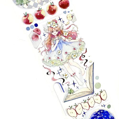 りんご様 海外マステ 海外 PETテープ マスキングテープ りんご 7617