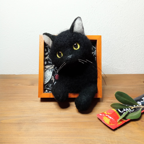 確認用】黒猫さん✽羊毛フェルト