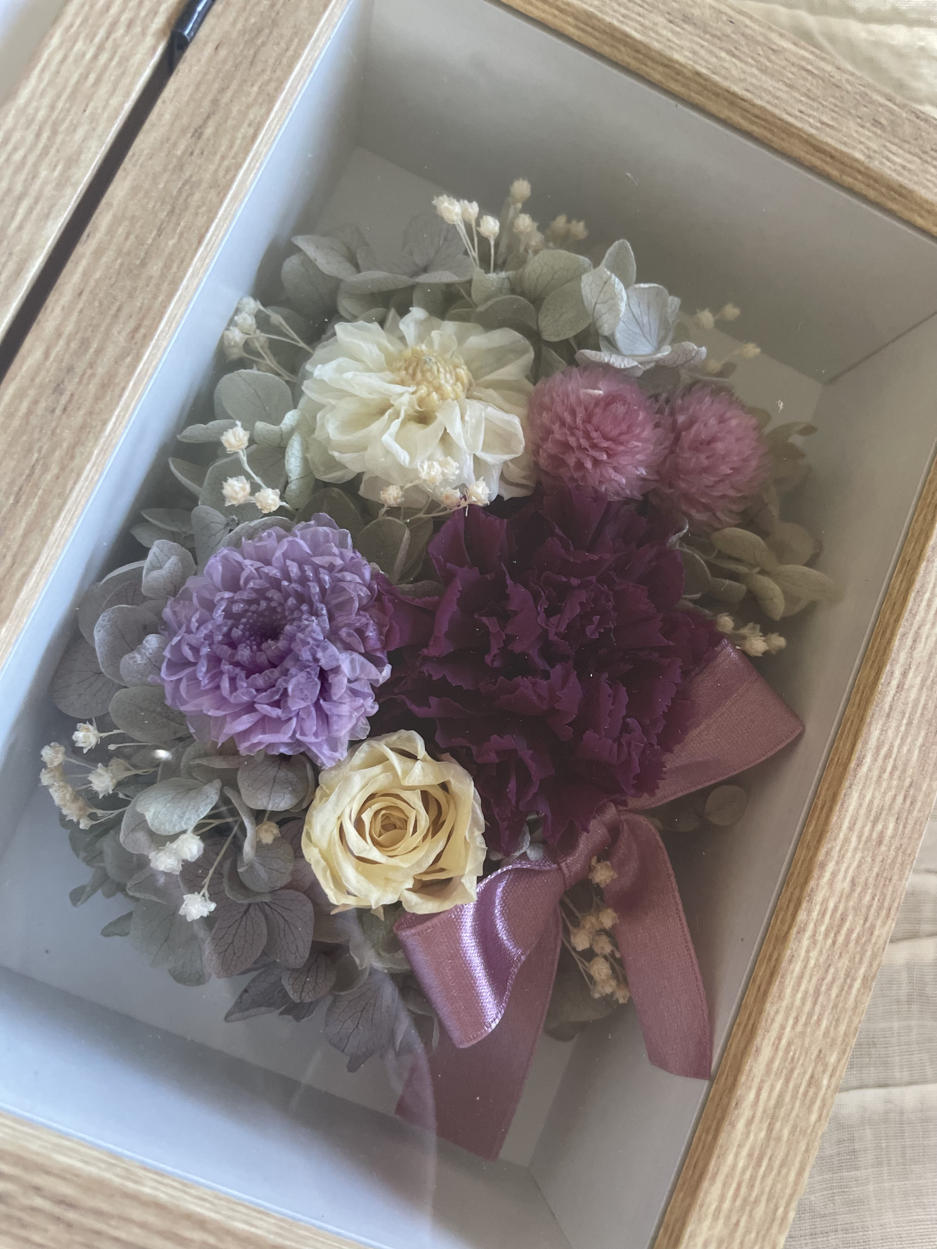 プリザーブドフラワー／冠婚葬祭／フォトスタンド