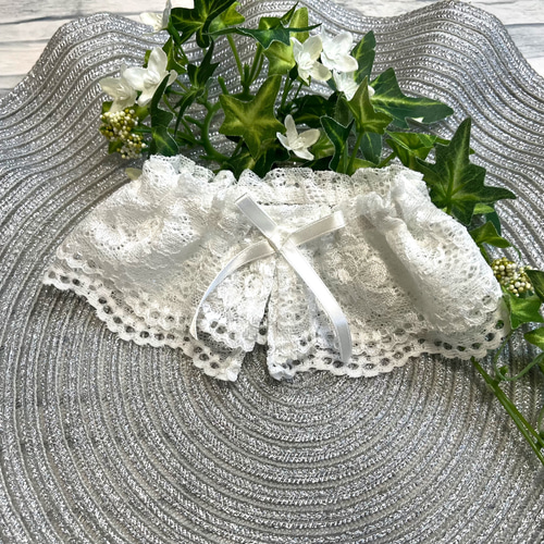 わんちゃん用 S/S〜M スタイ ケープ レースケープ フリフリケープ