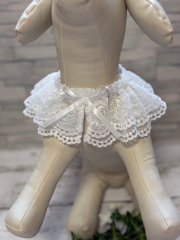 わんちゃん用 S/S〜M スタイ ケープ レースケープ フリフリケープ
