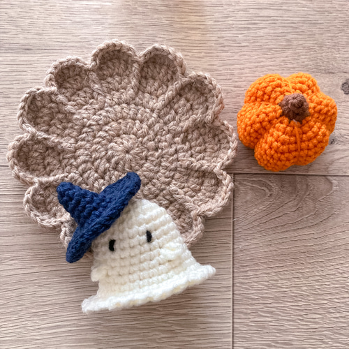 限定ハロウィンセット2024】おばけとかぼちゃのあみぐるみ 大きめ