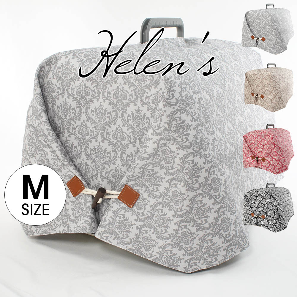 【送料*無料】Helen's クレートカバー ダマスク Mサイズ トグルボタン付き