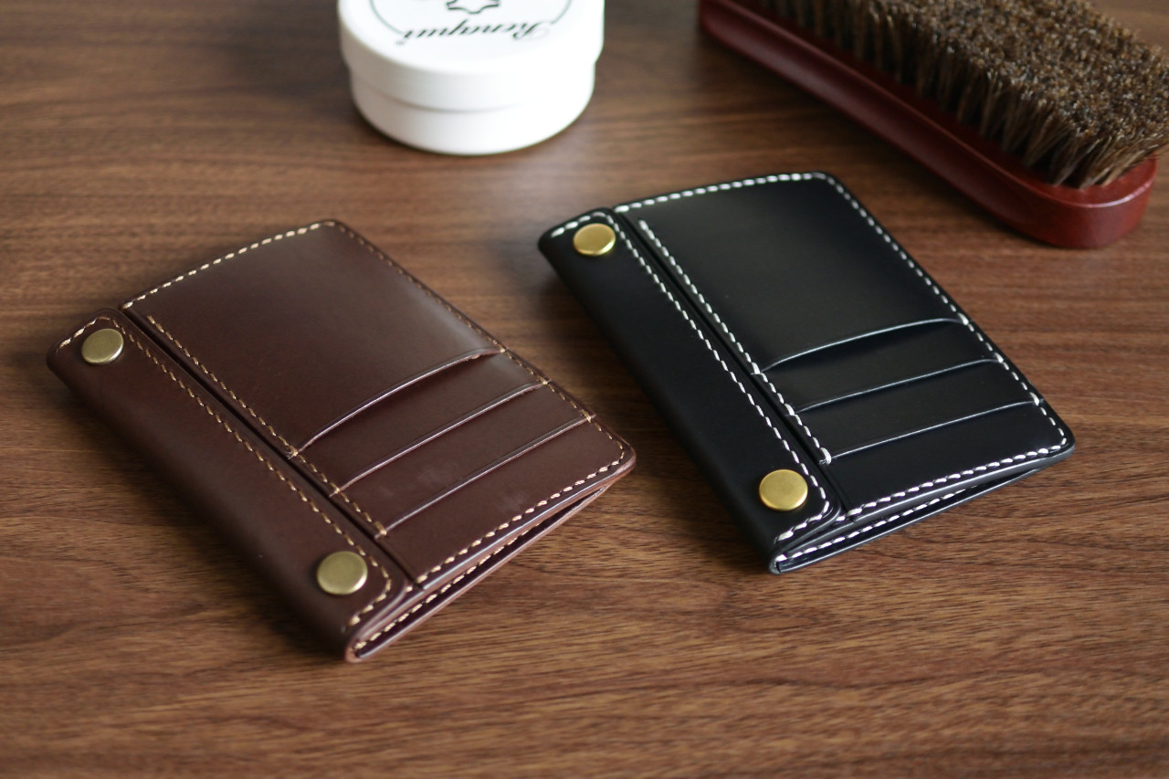 本革　マチ付きフラグメントケース　フラグメントケース【受注制作】