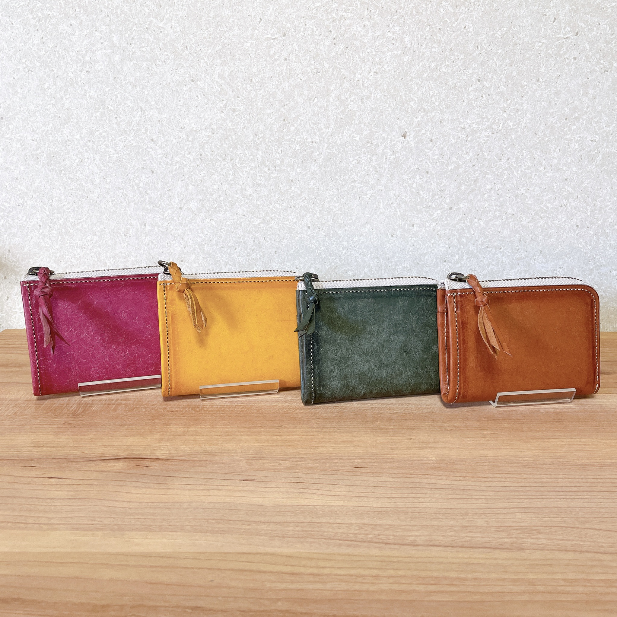 秋色　一番小さい財布【グリーン】