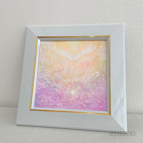 ヒーリングパステルアート『いやしの光』天使のパステル画 絵画 HIDEKI