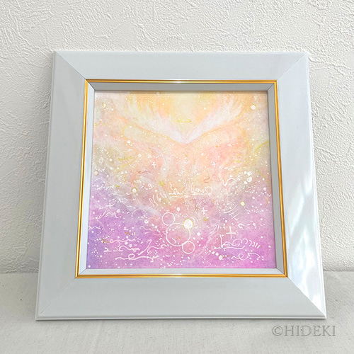 ヒーリングパステルアート『いやしの光』天使のパステル画 絵画 HIDEKI