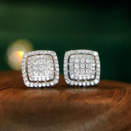 K18 天然ダイヤモンドピアス　計0.5ct ブラウン系 imgrc0089917099.jpg