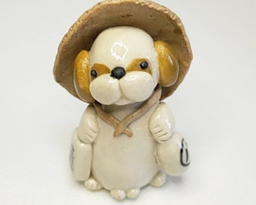 明治金工　古銅　子犬　双犬　置物　G　R6994 明治金工 古銅 子犬 双犬 置物 G R6994