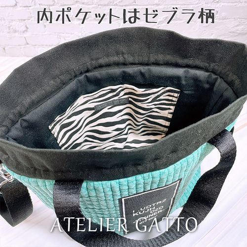 ジン♡　ヌビトートバッグ　巾着バッグ 巾着型ショルダーバッグ【ヌビ】 巾着バッグ ATELIER GATTO 通販