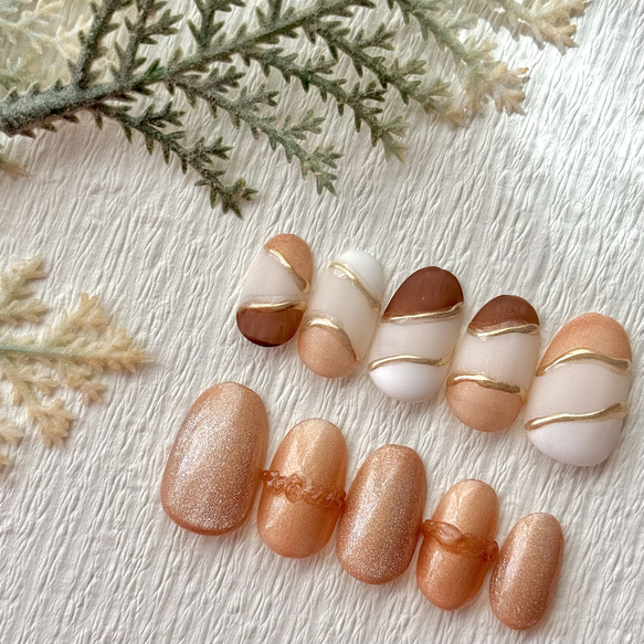 kotoff ネイルチップ❀ニュアンスネイル、マットネイル、マグネット