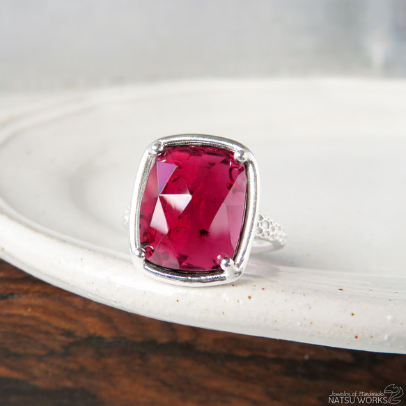 ガーネット リング / rose-cut Garnet Ring lll 指輪・リング