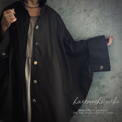 □3日内発送□『ウィリアムモリスの世界をポンチョコートに