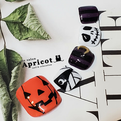 サイズオーダー無料♡036ネイルチップ♡匿名配送料込♡ハロウィンネイル ネイルチップ ハロウィンネイル ハロウィン サイズ変更無料