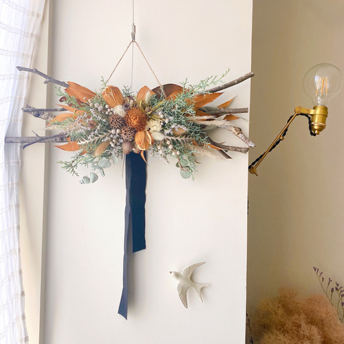 ミモザフライングリース　シュガーパインコーン　ホワイト フライングリースシュガーパインコーン ホワイト ミモザ