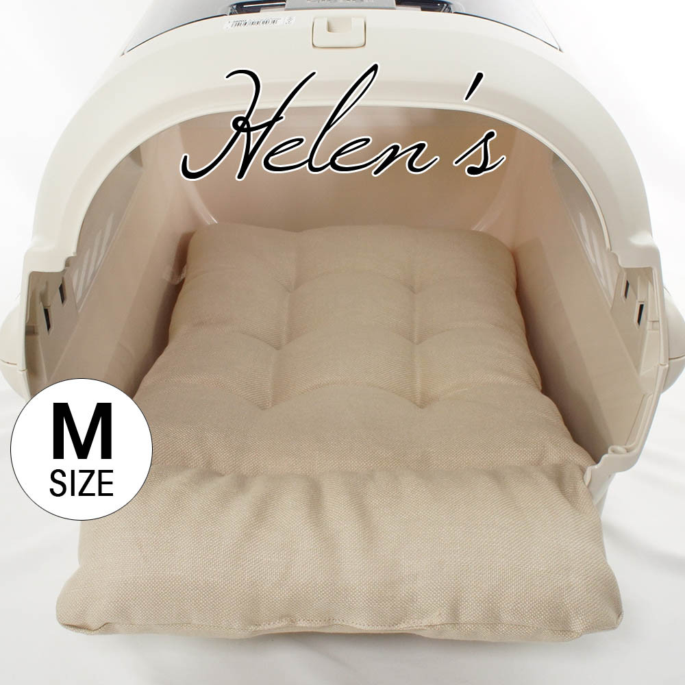 【送料*無料】あごのせ縁無しクッション リトアニアリネン Mサイズ クレートクッション