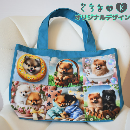 可愛いポメラニアンパネル生地 ハンドメイド - メルカリ