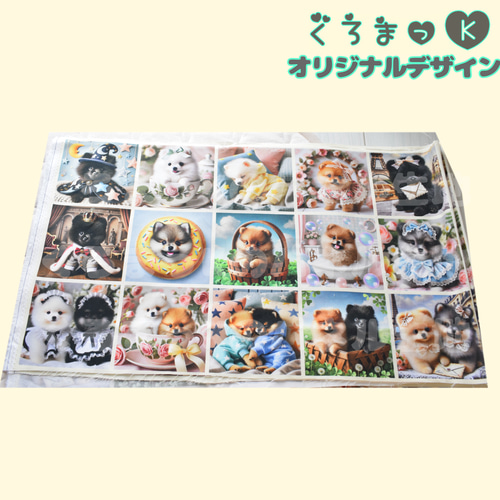 ポメラニアンたち】パネル生地 オリジナル ハンドメイド