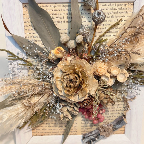 秋限定2024』プリザーブドフラワー・ドライフラワーアレンジメント