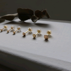 ずっとそばに〜 K18Petitピアス【Mサイズ】18金 小さいピアス 片耳販売