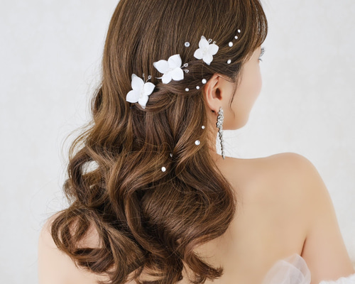 MA256ヘッドドレス ヘッドアクセサリー 蝶々モチーフ 小枝 Uピン