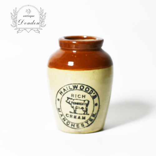 24時間限定タイムセール Extract of Malt and Cod Liver Oil アンティークポット【s0214 アンティーク雑貨