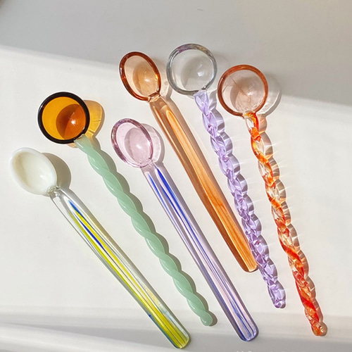 カラフルガラススプーン カトラリー ann.n design 通販 18251807