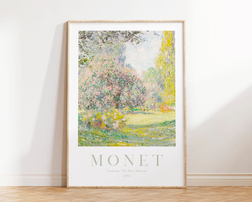 額装済/Nympheas Effet/クロードモネ/ポスター/インテリア/アート 額装