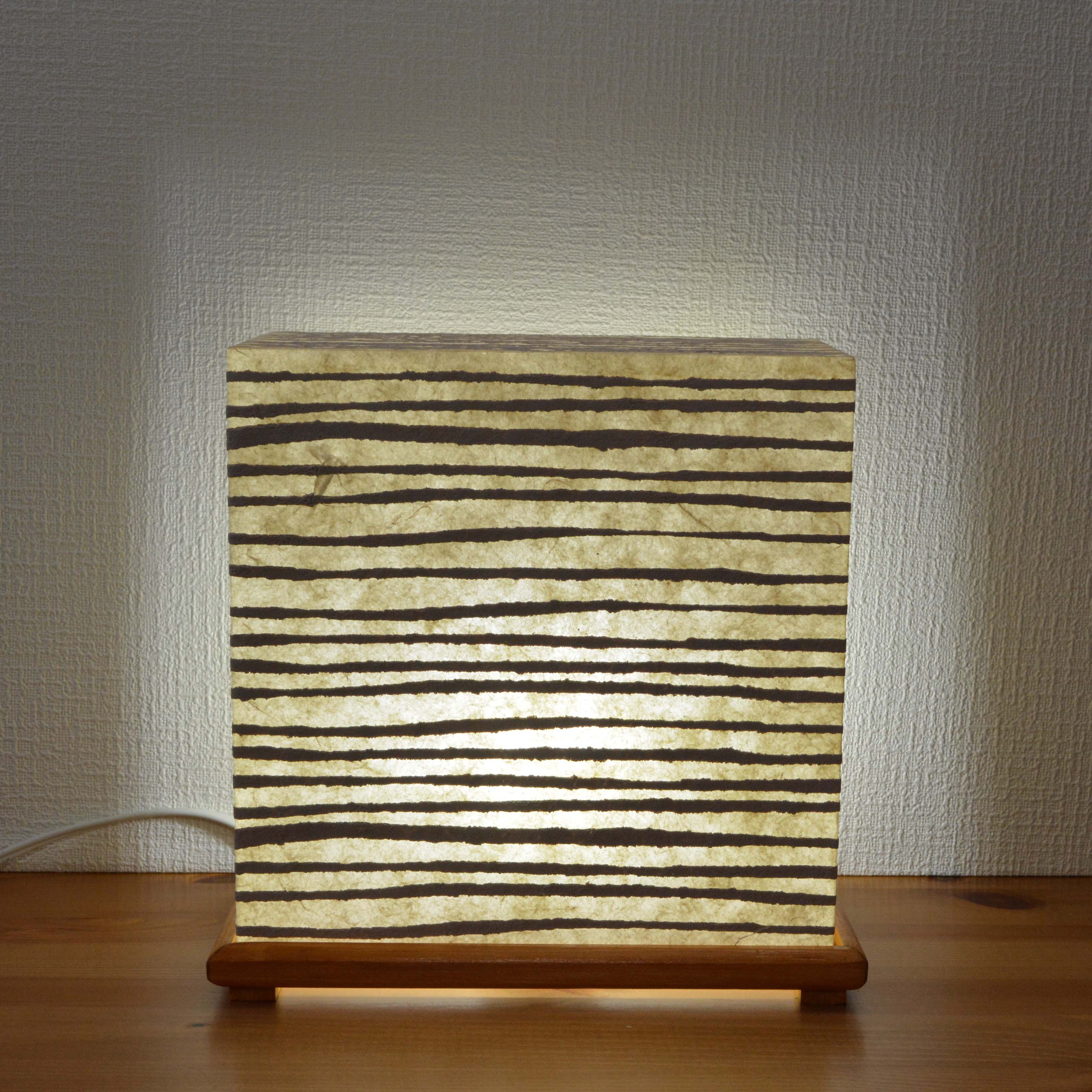 フロアライト檜　薄茶 LED